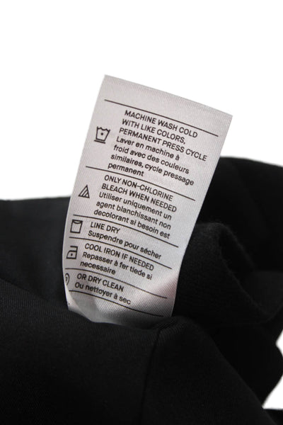 Vince Unisex Classic Black Wool Blend Blazer Long Sleeve Collared Button Size 0