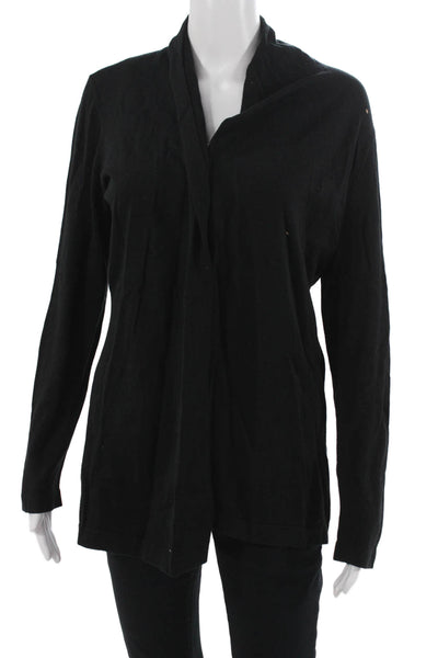 J. Mclaughlin Unisex Black Mock Neck Sweater Long Sleeve Cotton Modal Size M