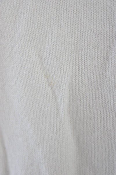 J. Mclaughlin Unisex Pullover Cashmere Crew Neck Long Sleeve Beige Size S