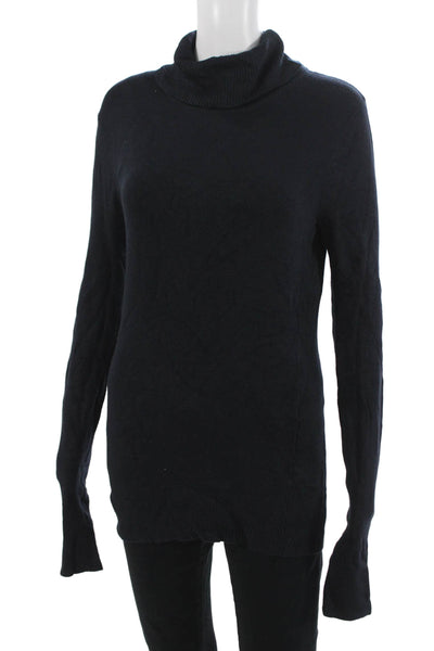 French Connection Unisex Pullover Sweater Black Turtleneck Long Sleeve Size M