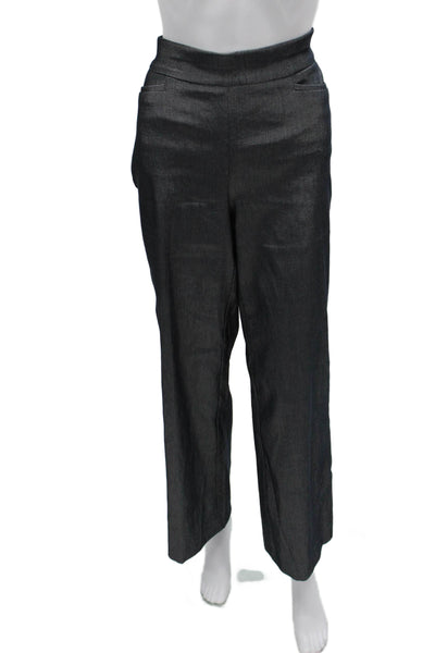 Chicos Womens Dark Gray Dress Pants Size 6