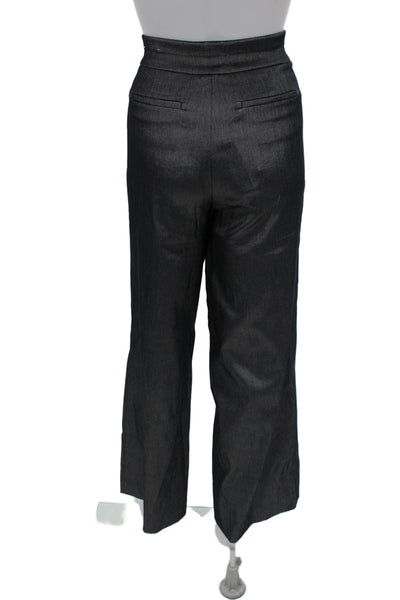 Chicos Womens Dark Gray Dress Pants Size 6