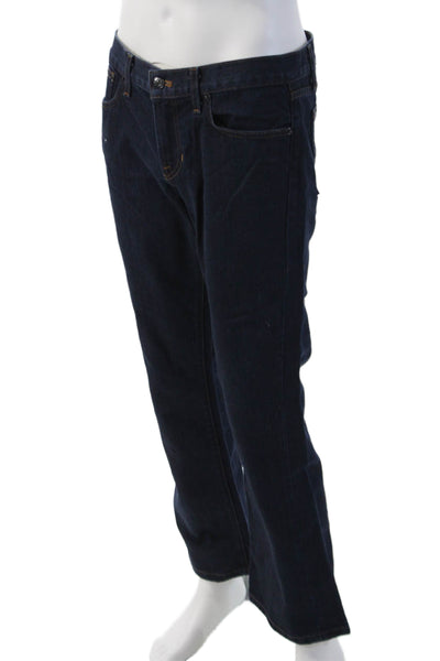 Ralph Lauren Mens Dark Blue Bootcut Jeans Button Closure Size 31