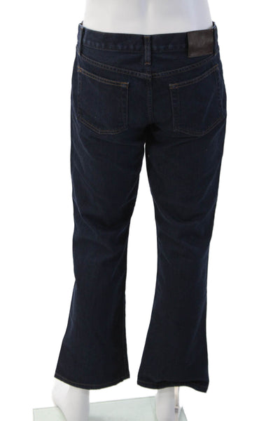 Ralph Lauren Mens Dark Blue Bootcut Jeans Button Closure Size 31