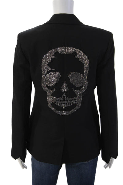 Zadig & Voltaire Womens One Button Long Sleeve Lined Blazer Black Size 32