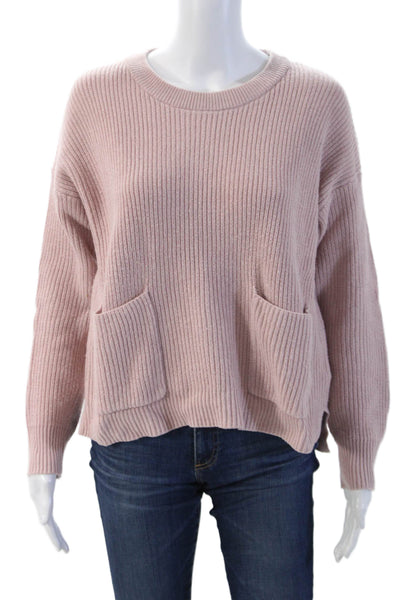 Madewell Unisex Pink Cotton Viscose Pullover Sweater Crew Neck Size S