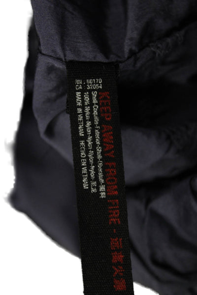 FP Movement Womens Cropped Paperbag Windbreaker Pants Dark Blue Nylon Size M