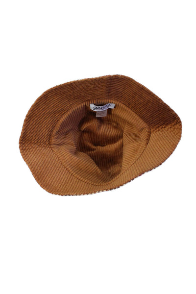 Genie by Eugenia Kim Womens Houndstooth Print Bucket Hat Brown Size One Size