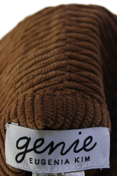 Genie by Eugenia Kim Womens Houndstooth Print Bucket Hat Brown Size One Size