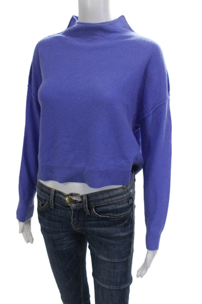 Pilcro Anthropologie Unisex Pullover Cashmere Mockneck Sweater Purple Size 2XS