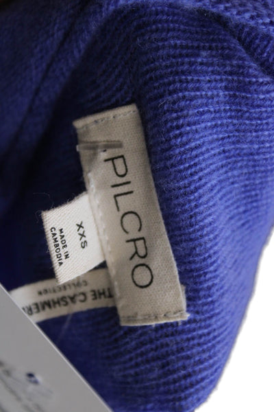 Pilcro Anthropologie Unisex Pullover Cashmere Mockneck Sweater Purple Size 2XS