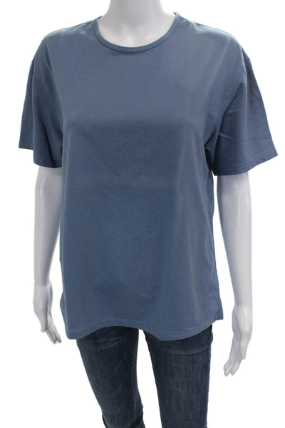 BYLT Unisex Blue Basic T-Shirt Short Sleeve Crew Neck Size M