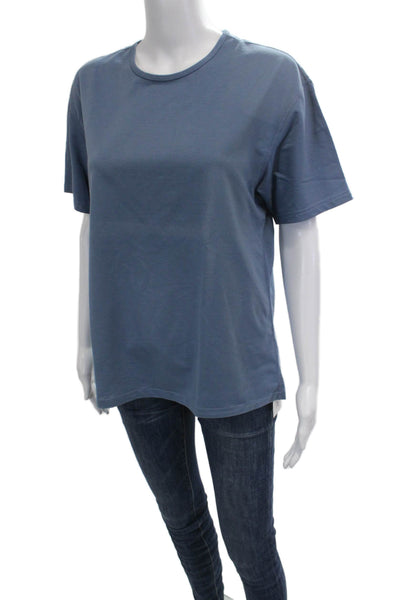 BYLT Unisex Blue Basic T-Shirt Short Sleeve Crew Neck Size M