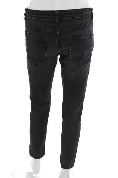 R13 Unisex Ankle Skinny Jeans Dark Gray Denim Size 27
