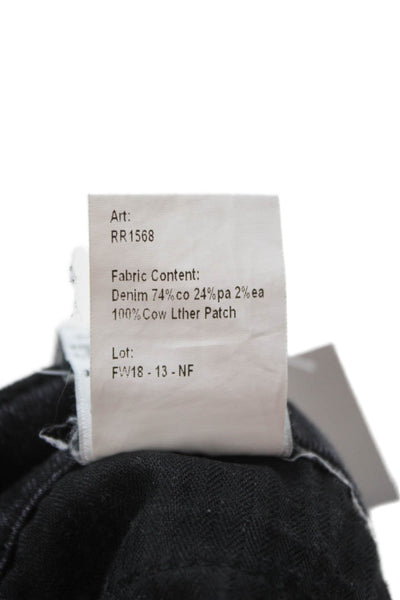 R13 Unisex Ankle Skinny Jeans Dark Gray Denim Size 27