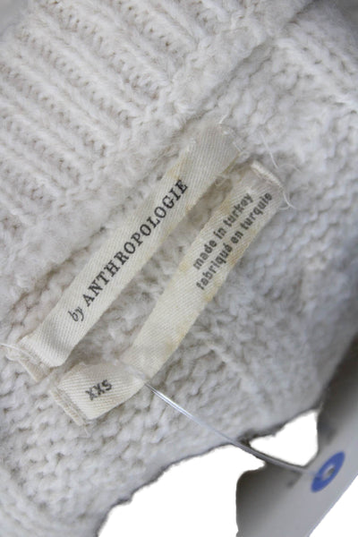 Anthropologie Unisex Pullover Sweater Beige Crew Neck Long Sleeve Size XS