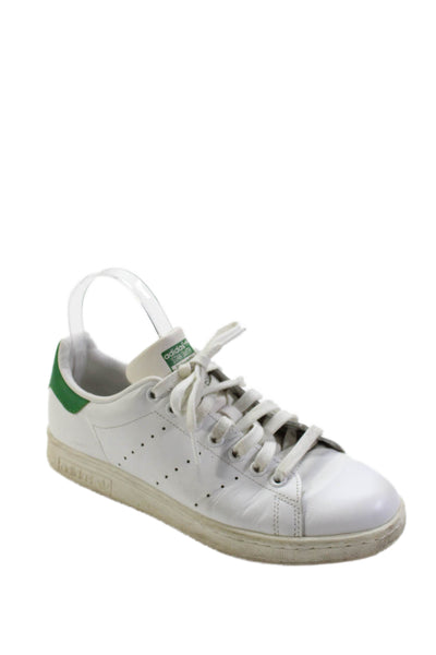 Adidas Women's Leather Lace Up Rubber Sole Trainer Sneakers White Size 7