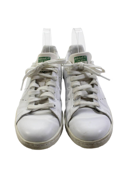 Adidas Women's Leather Lace Up Rubber Sole Trainer Sneakers White Size 7