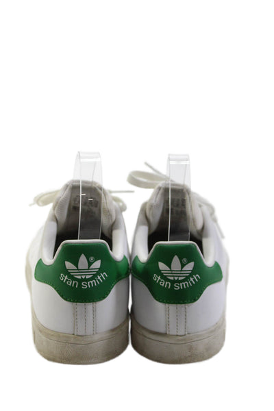 Adidas Women's Leather Lace Up Rubber Sole Trainer Sneakers White Size 7