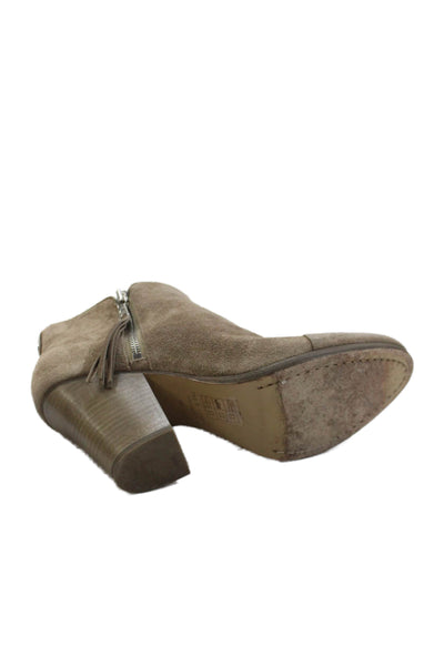 Rag & Bone Womens Suede Zip Up Ankle Boots Sand Beige Size 41 11