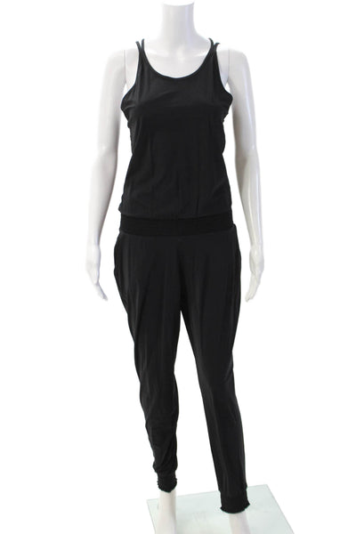 Sweaty Betty Women Jumpsuit Black Scoop Neck Sleeveless Size S