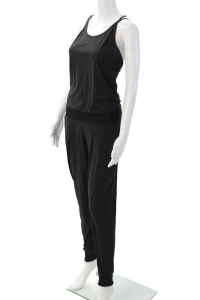 Sweaty Betty Women Jumpsuit Black Scoop Neck Sleeveless Size S
