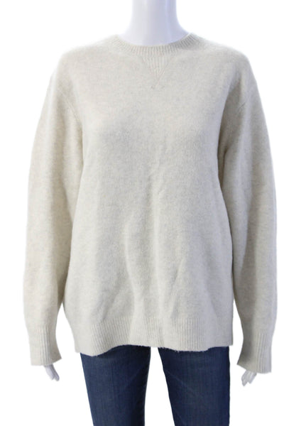 J.W.ANDERSON Women Pullover Sweater Beige Crew Neck Long Sleeve Size M