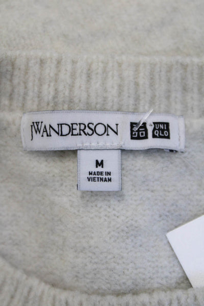 J.W.ANDERSON Women Pullover Sweater Beige Crew Neck Long Sleeve Size M