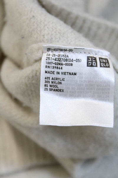 J.W.ANDERSON Women Pullover Sweater Beige Crew Neck Long Sleeve Size M