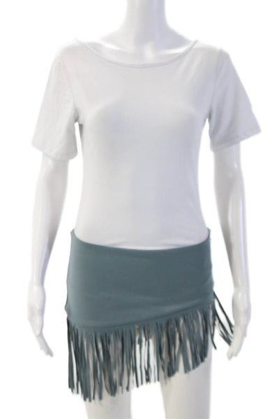 marysia Womens Mini Skirt Blue 74% Polyamide 26% Elastane Size L
