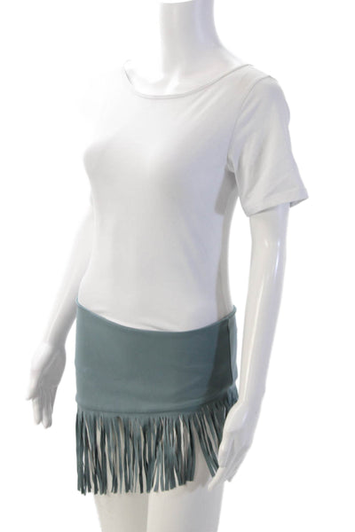 marysia Womens Mini Skirt Blue 74% Polyamide 26% Elastane Size L