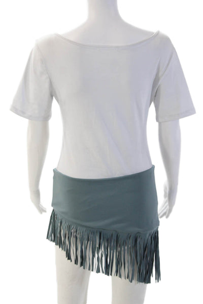 marysia Womens Mini Skirt Blue 74% Polyamide 26% Elastane Size L