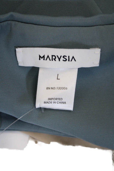 marysia Womens Mini Skirt Blue 74% Polyamide 26% Elastane Size L