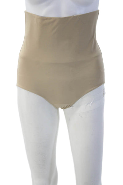 Wacoal Womens High Waisted Slip-On Shapewear Bottom Beige Size L