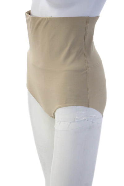 Wacoal Womens High Waisted Slip-On Shapewear Bottom Beige Size L