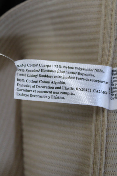Wacoal Womens High Waisted Slip-On Shapewear Bottom Beige Size L