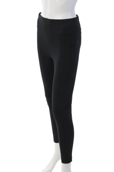 All Access Women Ankle Black Leggings 50% Nylon 50% Spandex Size M