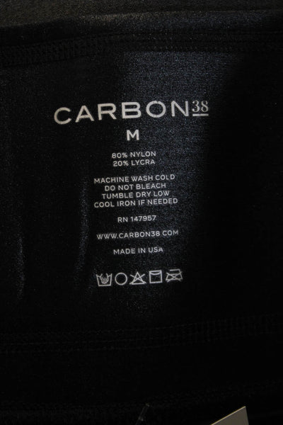 Carbon 38 Womens Ankle Jegging Biker Black Nylon Lycra Size M