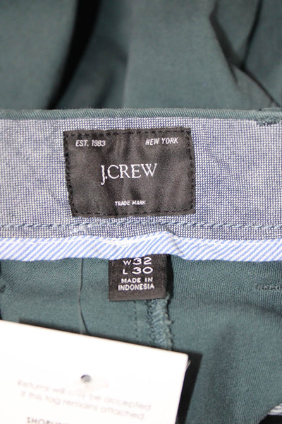 J Crew Mens Dark Gray Cropped Chino Pants Button Closure Size 32