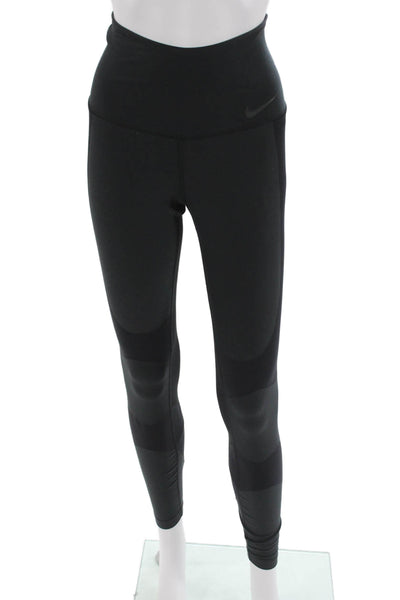 Nike Womens Ankle Leggings Black Recycled Polyester Spandex Size XS