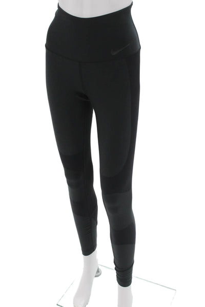 Nike Womens Ankle Leggings Black Recycled Polyester Spandex Size XS
