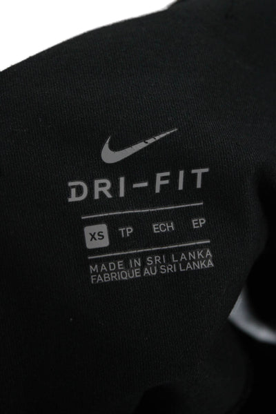Nike Womens Ankle Leggings Black Recycled Polyester Spandex Size XS