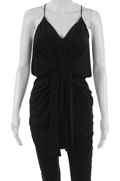 Misa Women Camisole Tunic Black V-Neck Sleeveless Size XS