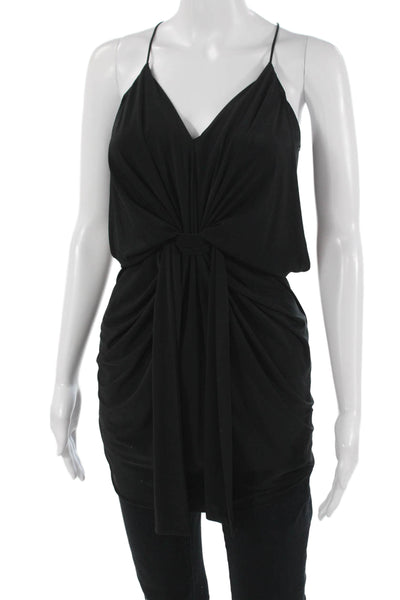 Misa Women Camisole Tunic Black V-Neck Sleeveless Size XS