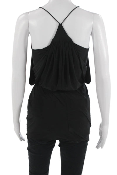 Misa Women Camisole Tunic Black V-Neck Sleeveless Size XS