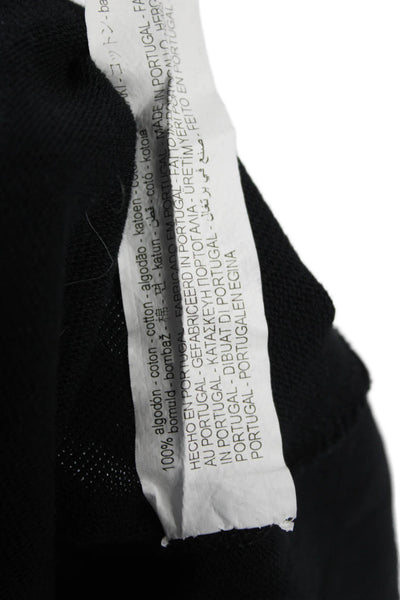Zara Womens Basic Black Crew Neck Short Sleeve T-Shirt Size XL