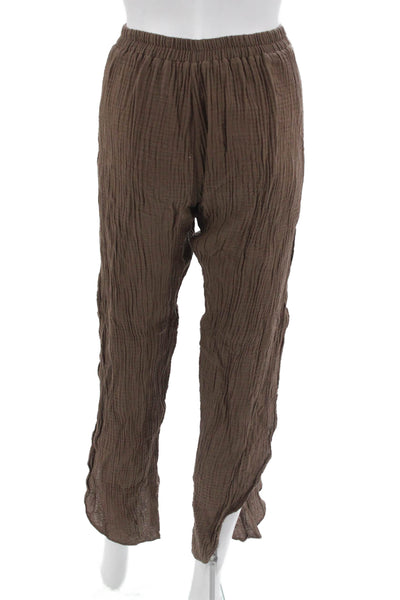 Drew Women Harem Pants Brown 100% Cotton Bohemian Size XS