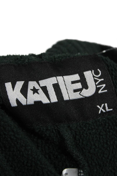 Katie J Unisex Green Drawstring Sweatpants Size XL