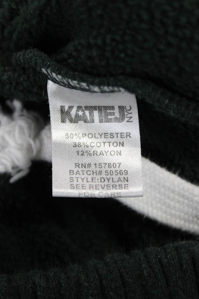 Katie J Unisex Green Drawstring Sweatpants Size XL