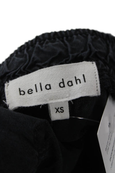 Bella Dahl Women Cargo Jogger Pants Black Drawstring Tencel Size XS